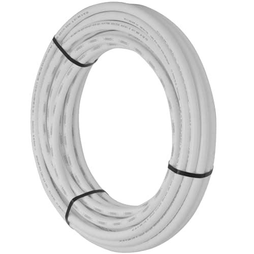 SharkBite 1/2 Inch x 100 Feet White PEX-B, PEX Pipe Flexible Water Tubing for Plumbing, U860W100