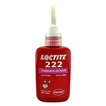 Loctite 222 Threadlocking Adhesive - Low Strength - Easy Disassembly - Suitable for All Metal Threaded Assemblies - Glue 50 ML - 50 Pack