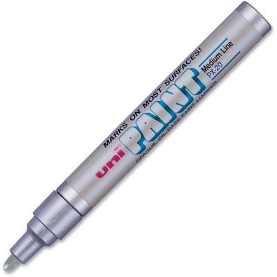 (3 Pack Value Bundle) SAN63614 uni-Paint Marker, Medium Point, Metallic Silver