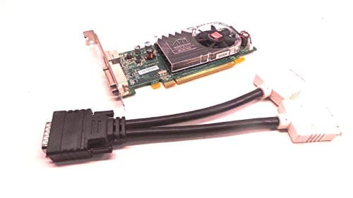New ATI Radeon HD 3450 256MB PCI-e x16 DMS-59 Full Height Video Card X399D 0X399D with DMS-59 Dual DVI Adapter