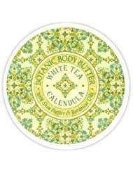 Greenwich Bay Trading Company Botanic Body Butter with Shea Butter and Cocoa Butter 8oz Tub (White Tea Calendula)