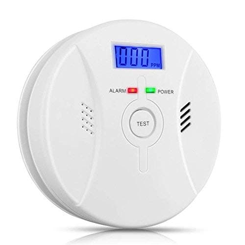Combo Smoke and Carbon Monoxide Detector Battery Operated with Digital Display, Combination Fire and Co Alam for Home& Kitchen