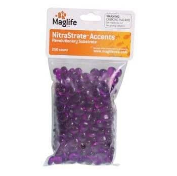 AMX70108 250-Pack AMX NitraStrate Polymer Marine Aquarium Filter Substrate Beads, Purple