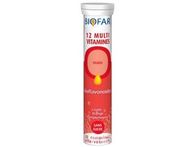 Biofar® 12 Complete Essential Multivitamins with Bioflavonoides - 20 Sugar Free Effervescents