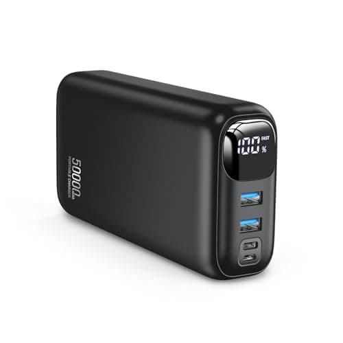 OHOVIV Portable Charger 50000mAh Power Bank - 22.5W Fast Charging External Battery Pack, LED Display USB-C Portable Cell Phone Charger for iPhone 16/15/14/13 Pro, Android, Samsung Galaxy, Etc
