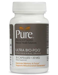 Ultra Bio-PQQ - 20 mg - Pure Prescriptions - 30 Capsules (20 mg) - antioxidant - cognitive