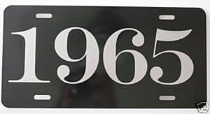 1965 65 Year Metal Novelty Reproduction Sign Compatible with Ford Chevy Dodge Lincoln Thunderbird Buick Coronet Nova Galaxie Mustang Hot Rod Muscle Car Custom Classic Man Cave Garage Collection Wall Art Gift