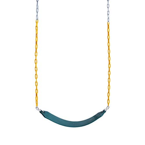 Heavy Duty Playground Trapeze Bar with Rings Extra Long 38 Inch Chain Swing Set (Swing)