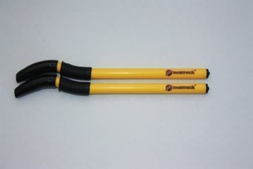 Swanneck Left handed pen 2 pen pack of yellow barrel black ink