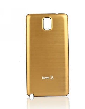 1pc Brushed Metal Aluminum Alloy Replacement Back Housing Battery Door Plate Cover Case for Samsung Galaxy Note 3 Note III N9000 (Gold)