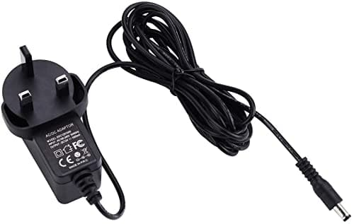 DC 12V 1A CE Certificated Switching Power Supply,Power Adapter, 5.5mm x 2.5mm DC Jack, 9.8 Feet Cord for LED Strip, CCTV Camera, Wireless Router,Black (2.1mm) (2.5mm)