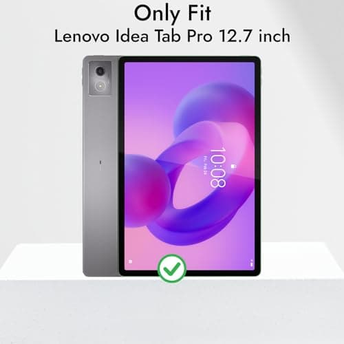 Robustrion Case for Lenovo Idea Tab Pro 12.7 inch Cover Case with [Pencil Holder] [Soft Flexible Case] for Lenovo Idea Tab Pro Cover 12.7 inch [Auto Sleep Wake Support] - Black