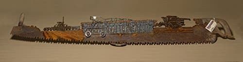 Custom Detailed Design 2-Man Saw - Tell your story! Hand (plasma) cut TWO-MAN saw Metal Art | Wall Decor | Recycled Art - Made to Order