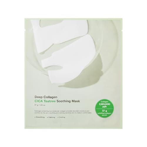 SUNGBOON EDITOR Deep Collagen Overnight mask 37gx1ea | Real Collagen 2,160,000PPB for Elasticity | TikTok Trend Items | Anti-aging Care | Korean Skin Care (1 Count, CICA Teatree)