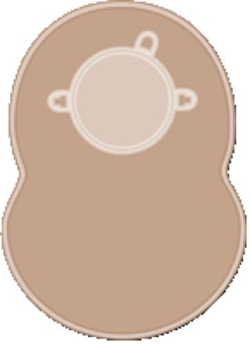 For Life GMBH Stomocur Clic Two-piece Closed Colostomy Pouch with Locking Ring and Filter 2-3/4" Stoma Opening, 5-3/4" x 8", Skin-colored, Flat, Odor-proof (Box of 30 Each)