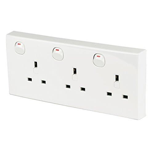 Clipsal Converta Socket 2-Gang to 3-Gang Polycarbonate by Clipsal