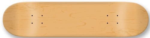 Moose Blank 8.25" Skateboard Deck (Natural) (BK1825-NAT)