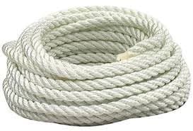 EVERSTRONG 100% Nylon Twisted Rope in 100 Ft Spool x Various Sizes, 3/16", 1/4", 5/16",3/8",1/2", 5/8",3/4",7/8",x",1-1/8",x1-1/4",1-1/2" (1")
