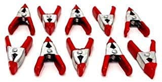 Set of 10 2" Inch Metal Spring Clamps Rubber Coated Tips Handles