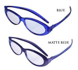 Nannini Flat-folding Italian Reading Glasses +1.5 (Matte Blue)