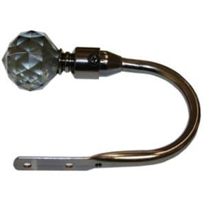 Life Gem Curtain Holdbacks Black Nickel