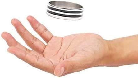 MOMOMAGE Magic Floating Ring - Invisible Floating Effect Magic Tricks - Close-up & Street Illusions - Gimmick Prop - Mentalism & Funny