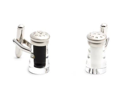 Salt and Pepper Shaker Cuff Links - 1 Pair