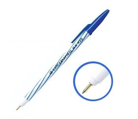 12 Pens Asia Professional - Lancer Spiral ballpoint pen, Medium Point - Blue 0.5mm