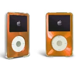 Orange Case for Apple iPod Classic Hard Case with Aluminum Plating 80gb 120gb 160gb