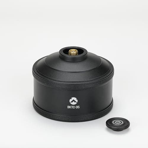 CAMPINGMOON Replacement Empty Gas Fuel Cylinder 110g Standard for Backpacking Camping Stove EN417 Lindal Valve Black BKTC-35