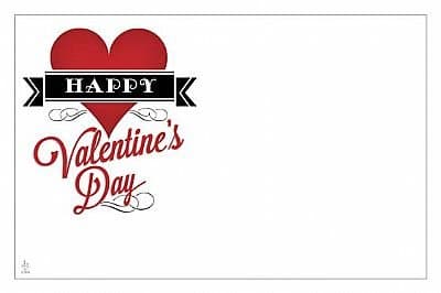 John Henry Happy Valentines Day Card Capri Cards Enclosure Cards for Floral Arrangements 50 Pack Vintage Valentine