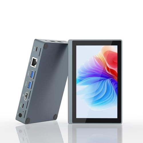 HIGOLEPC Mini PC Win 11 PRO, N5095 Mini Computer, 8GB DDR4 128GB EMMC Mini Desktop Computer with IPS Screen, WiFi 5.0, BT5.0, Gigabit Ethernet