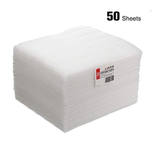 Lekzai Foam Wrap Sheets Cushioning 12" x 12" with 1/8" Thick, Moving Storage Packing and Shipping Supplies, 50-Pack