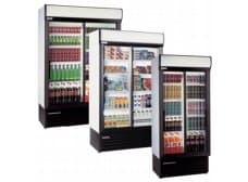 Staycold SD Range Upright Glass Door Chiller Chilled Display with White Sliding Door 2020(H) x890(W) x635(D) 675 Litre 4 + 4 Shelves -2 Year Parts Warranty Included