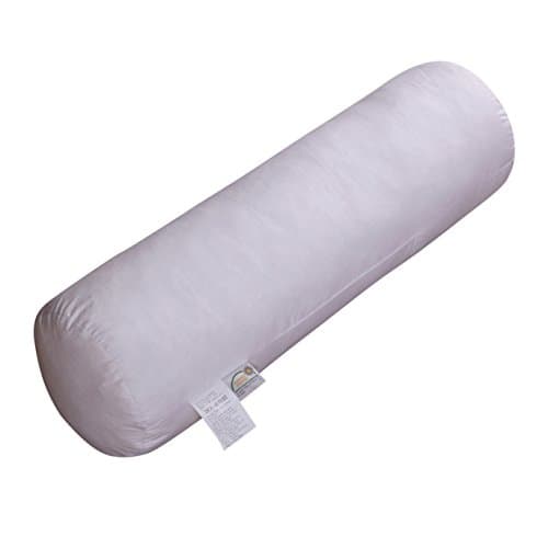 100% Cotton Cover Goose Down & Feather Neckroll Pillow (620 inch)