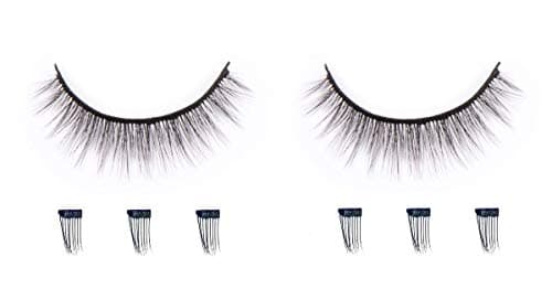 Vekali Magnetic Eyelashes With Applicator - 3 Magnet Full Length False Lash Set – Natural Look Vegan 3D Faux Mink Classy Individual Tapered Lashes With Micro Magnets - Reusable, Light, No Glue & Easy