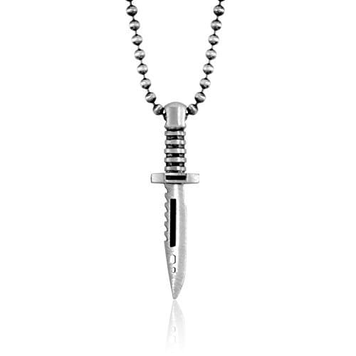 Sterling Silver Bayonet Pendant/Necklace, Counter strike, Call of Duty, Military, Handmade in North America, Video Game, F.P.S.