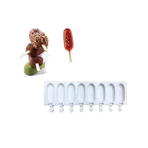 Popsicle Molds 8 Hole Silicone Ice Pop Molds Homemade Ice Cream Mold DIY Ice Cube Moulds