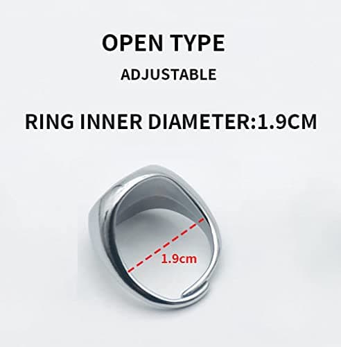 STORE 2508 Akatsuki Rings Set of 10 with Box, Ninja Uchiha Itachi Necklace Adjustable Rings