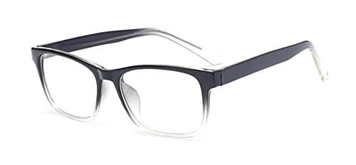 EYEUV Unisex Glasses Square Clear Lens Plastic Frame Retro Eyeglasses