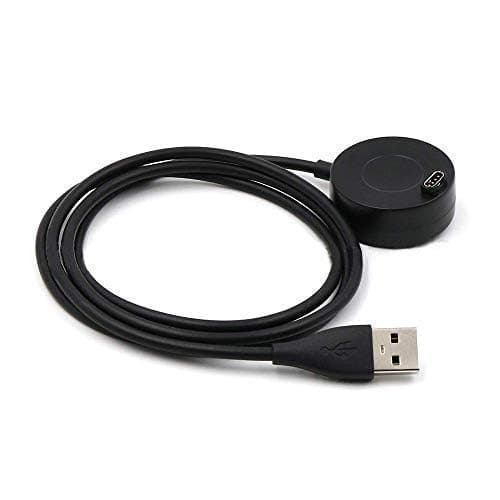 E ECSEM Fenix 6/6S/6X Charger Charging Stand, Dock Station Cradle Holder with 1m USB Cable(2Black)