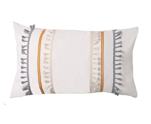 Pillow Queen Sham White Pillow Cases Cotton Bed Comforter,18.9in x29.1in,Set of 2