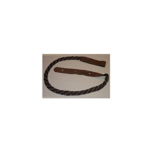 Lakota Leathers LK-FBCH Mandolin Strap Flat Braid 43in Black & Chocolate