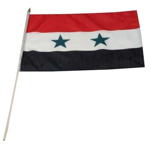 Syria Flag, 12 by 18-Inch