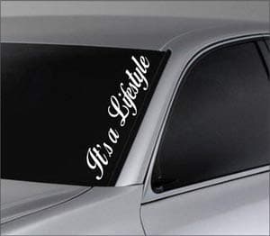 Dabbledown Decals Large It's a Lifestyle Car Truck Window Windshield Lettering Decal Sticker Decal