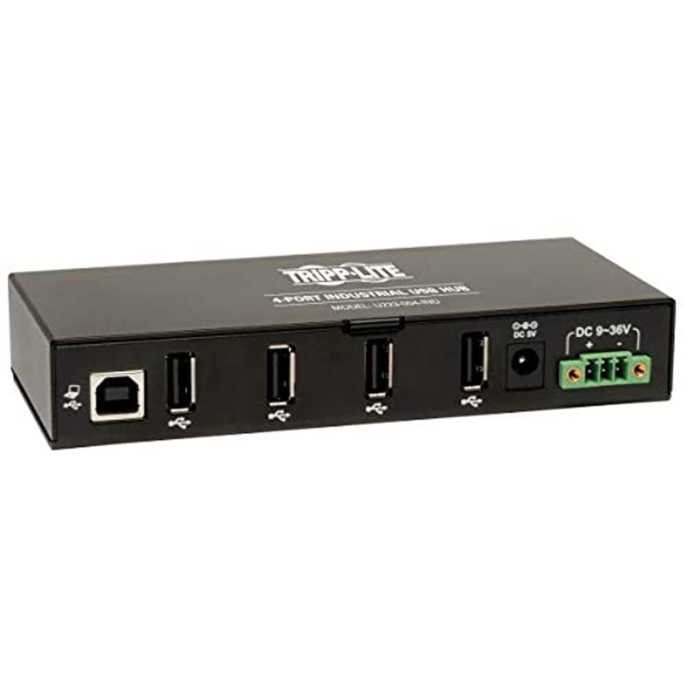 Tripp LITE 4-Port Industrial USB 2.0 Hub Heavy Duty with 15KV ESD Immunity (U223-004-IND)