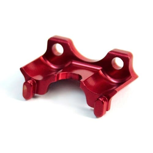 Atomik RC Grave Digger 1:16 Aluminum Alloy Rear Shock Mount Hop Up Upgrade, Red Replaces Part 7043