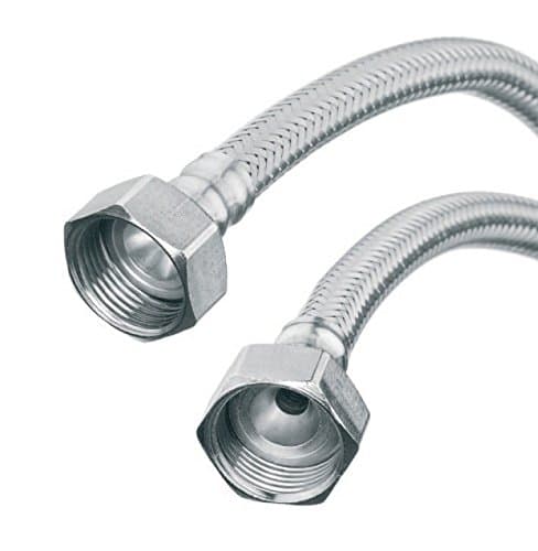 Flexi Flexible Kitchen Basin MonoBloc Tap Connector Hose Pipe 3/4" x 3/4" 30cm Length
