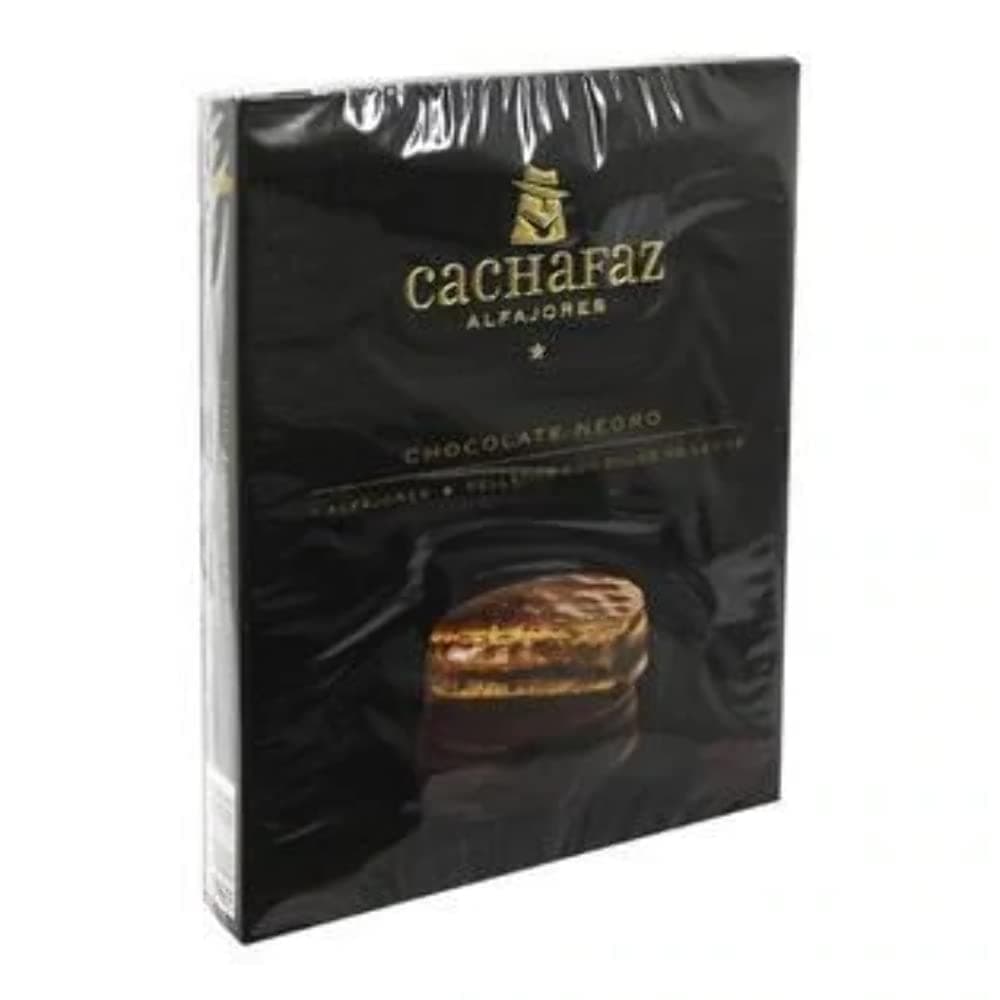 Alfajor Negro-Chocolate Sandwich Cookie Filled with Dulce de Leche :6 Units
