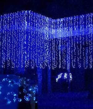 LED String Light 12 Meter with 40 Blue LED Bulbs | Copper Wire Fairy Lights for Diwali Decoration, Room Decor, Balcony Decoration, Indoor Outdoor Home Decorative Lighting